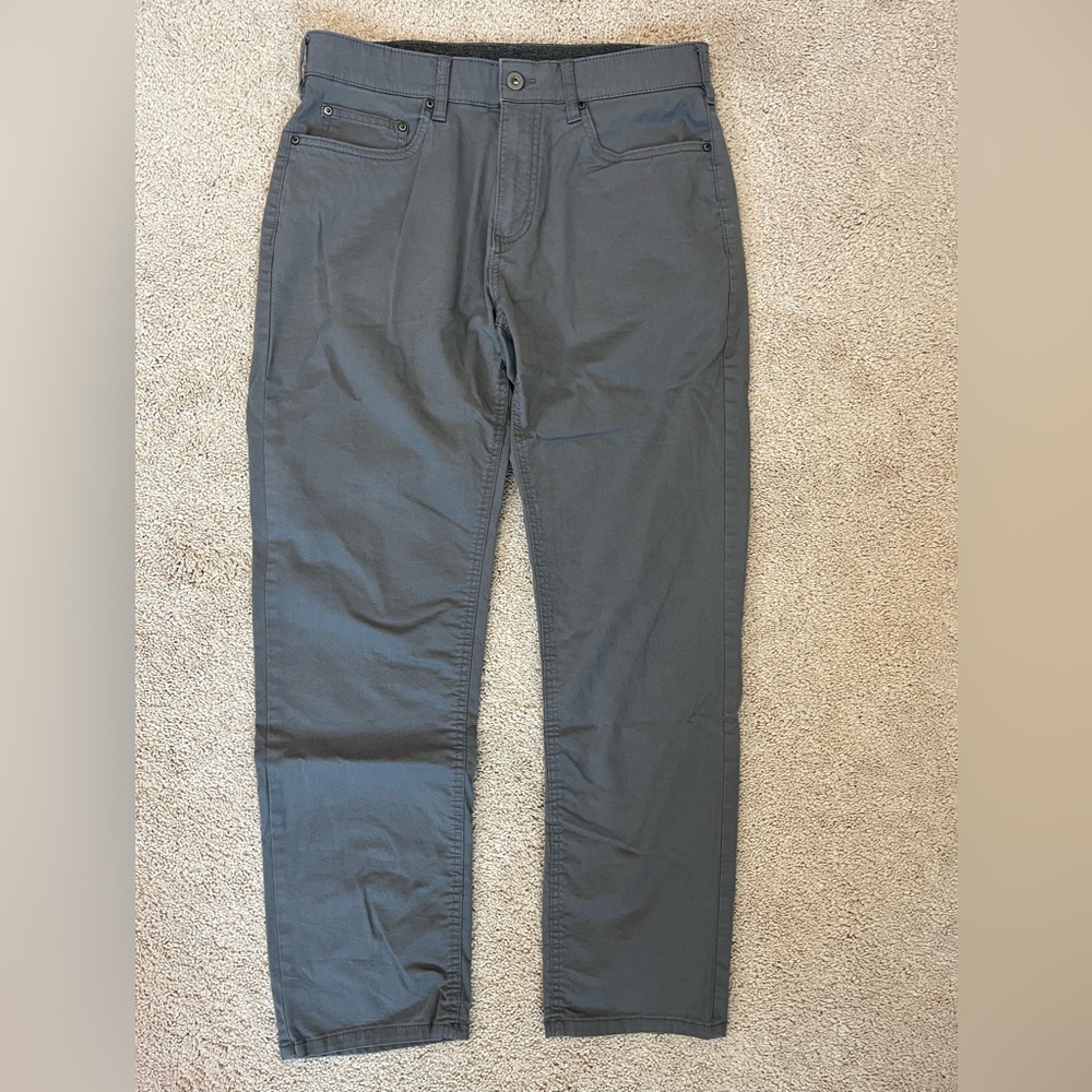 Member’s Mark Mason Straight Fit Men's Gray Cotton  Casual Pants Jeans 32x30